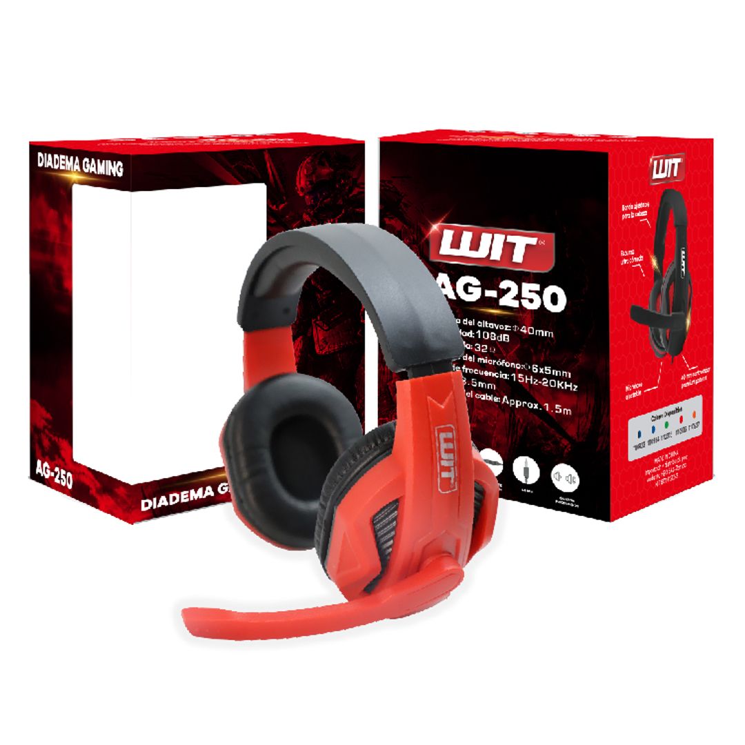 Diadema Gamer WIT 1 plug AG-250