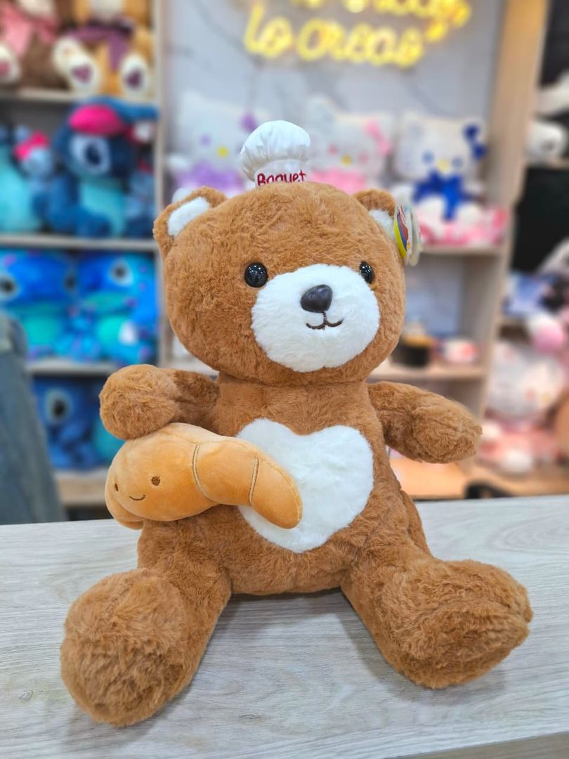 PELUCHE OSO PAN 38cm