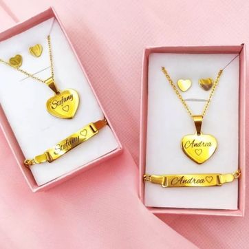 Imagen del producto JUEGO CORAZÓN PERSONALIZADO