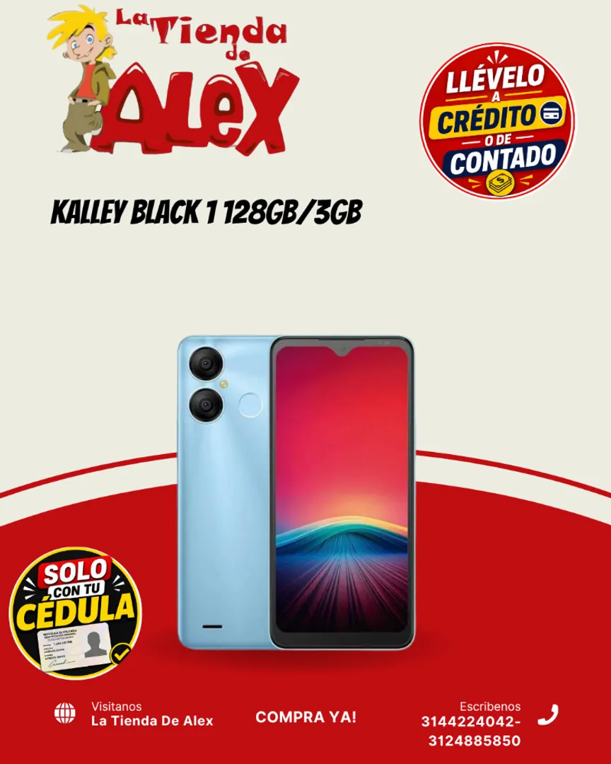 Kalley Black 1 128GB/3GB