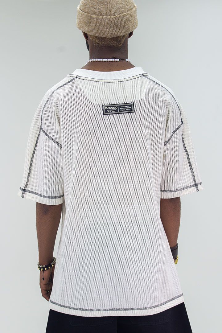 camiseta malla oversize 