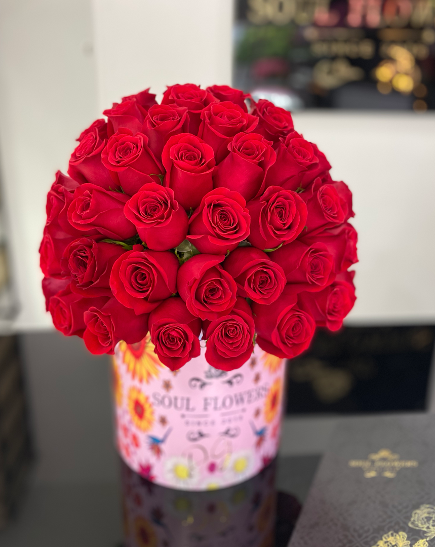 CAJA REDONDA HONGO MEDIO