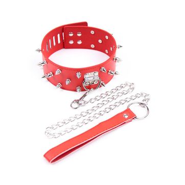 Imagen del producto COLLAR ODES PUNK ROJO   