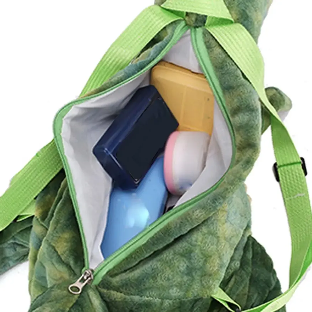 MALETA MOCHILA DE PELUCHE DINOSAURIO