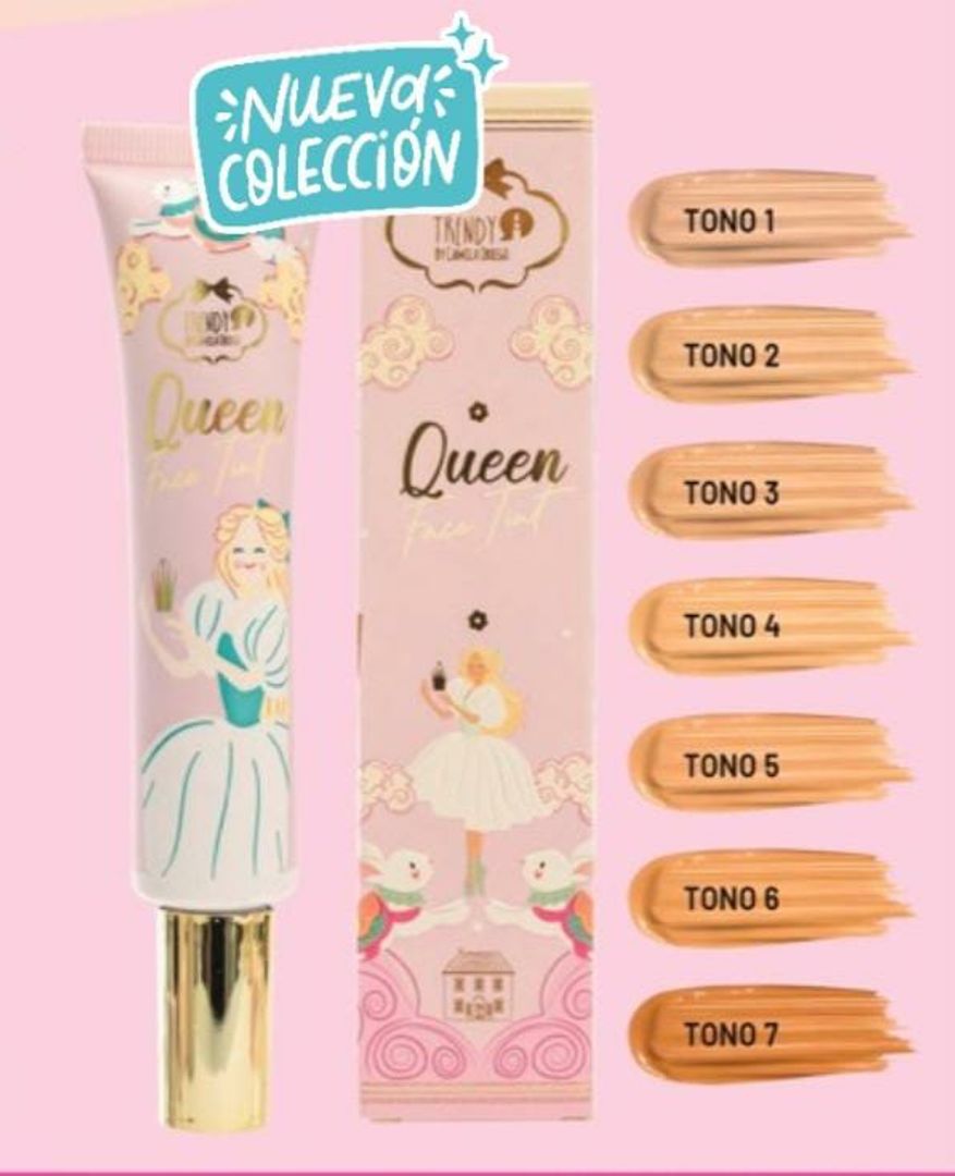 Base queen face tint red BQC2053
