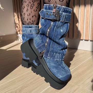 BOTA DENIM CORREA  - imagen 1