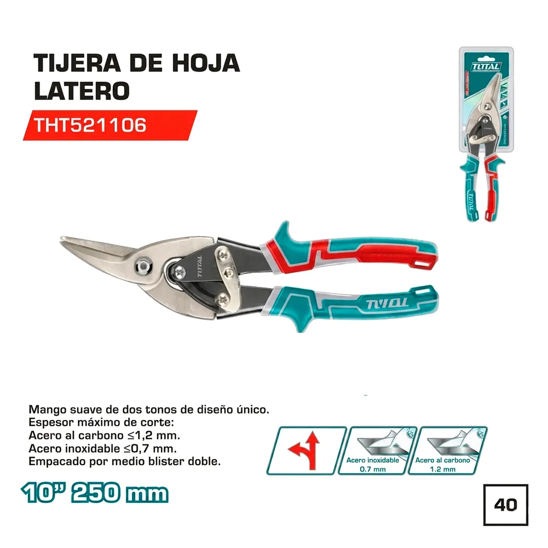TIJERA DE AVIADOR IZQ 10"  