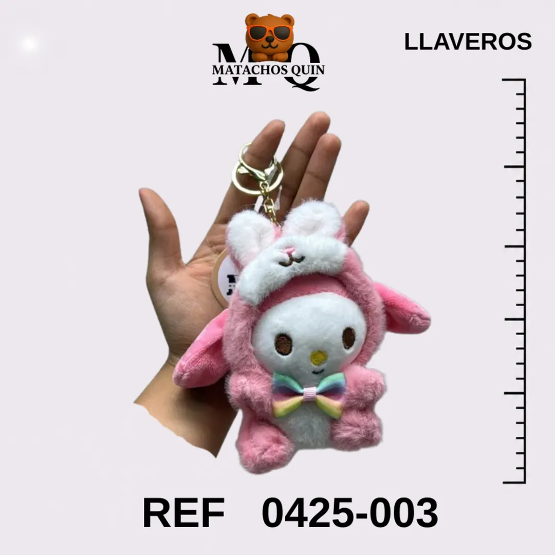 LLAVERO DE MELODY CON DISFRAZ DE CONEJO