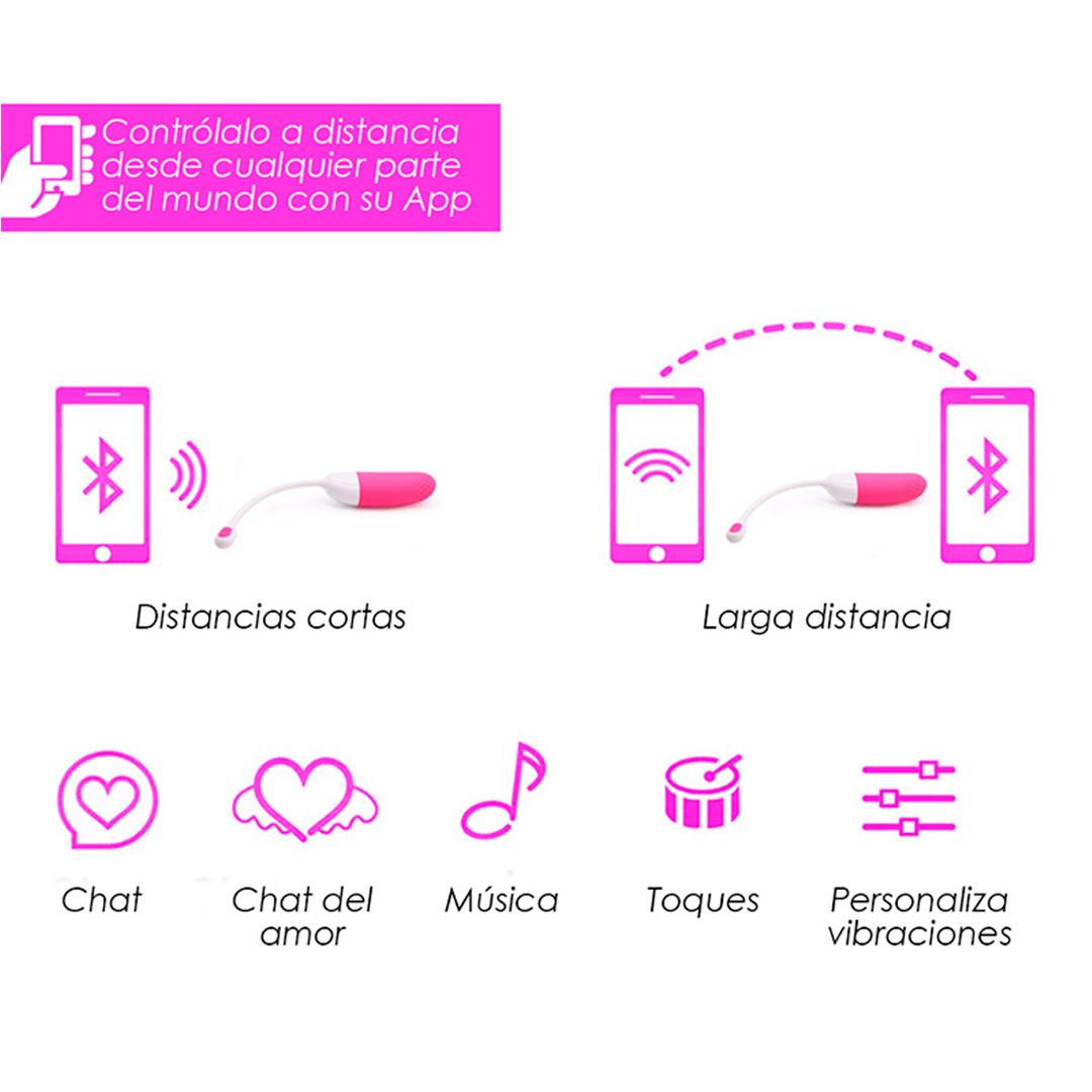 Magic Vini Pink Huevo vibrador interactivo