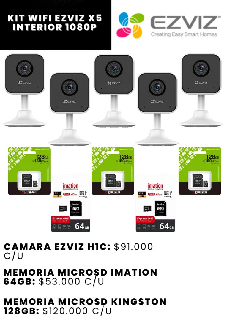 KIT WIFI EZVIZ X5 INTERIOR 1080P