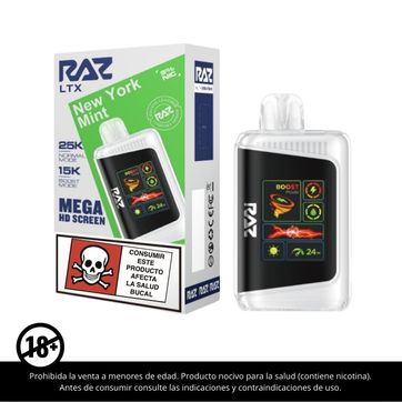 Imagen del producto Raz New York Mint 25.000 Puffs