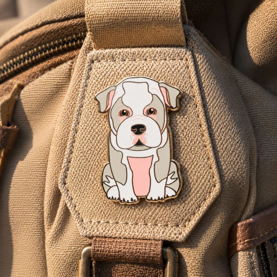 PIN BULLDOG INGLES BLANCO