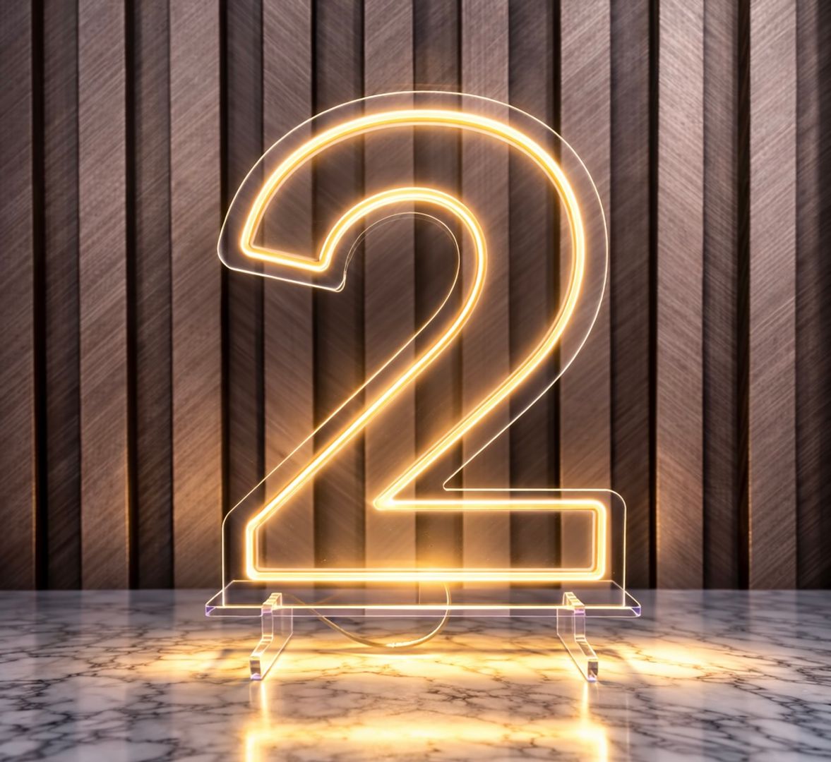 NÚMEROS LED LUZ CÁLIDA 60 CM