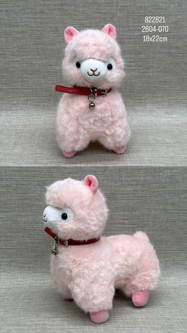 LLAMA ROSA 18 X 22CM