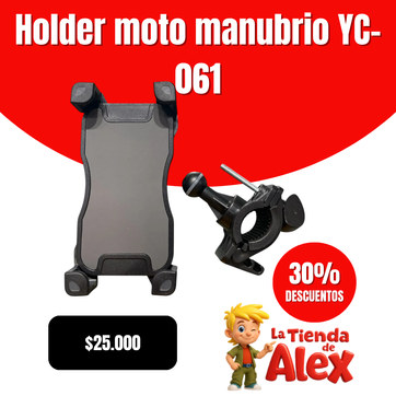 Imagen del producto Holder moto manubrio YC-061