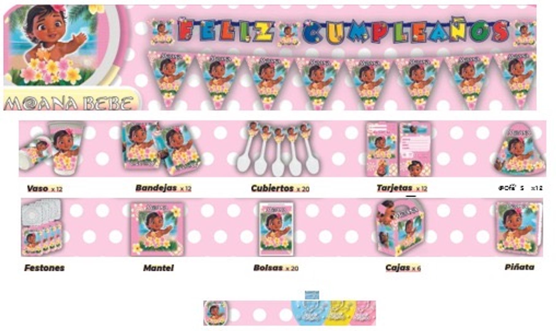 DECORACIÓN MOANA BEBÉ 