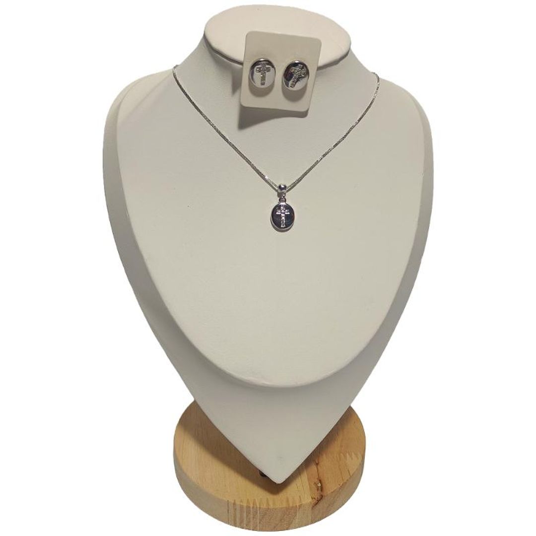 Juego de cadena + aretes