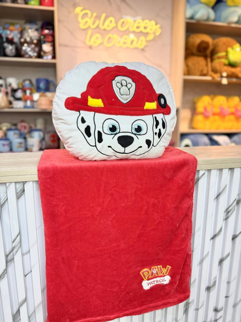 cobija almohada PAW PATROL de peluche