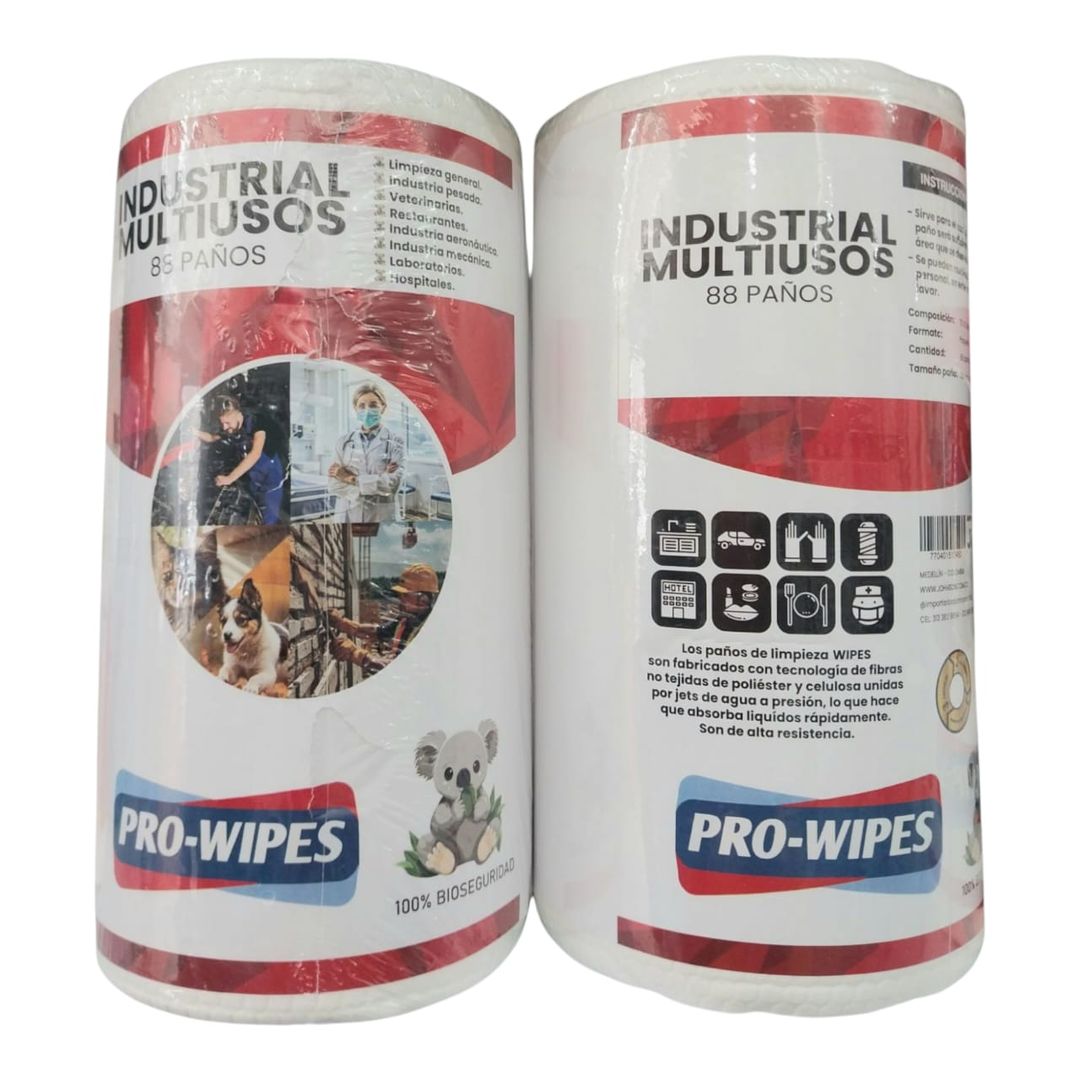 E. INDUSTRIAL MULTI REUTILIZABLE PRO WIPES P-70 ROLLO 88 HJ