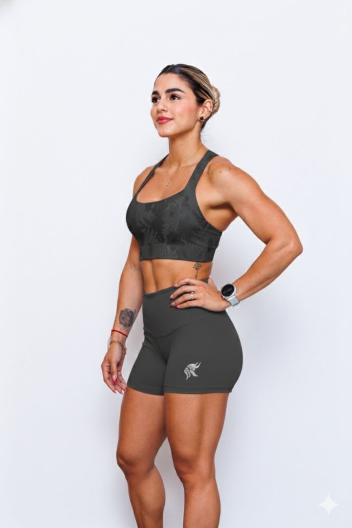 Short Lycra tiro alto
