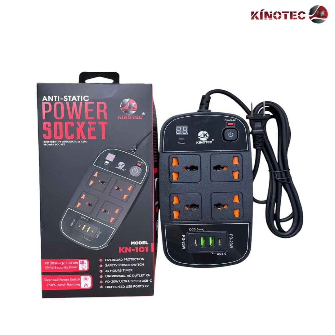 Cargador Multitoma Kinotec KN-101 3,500W