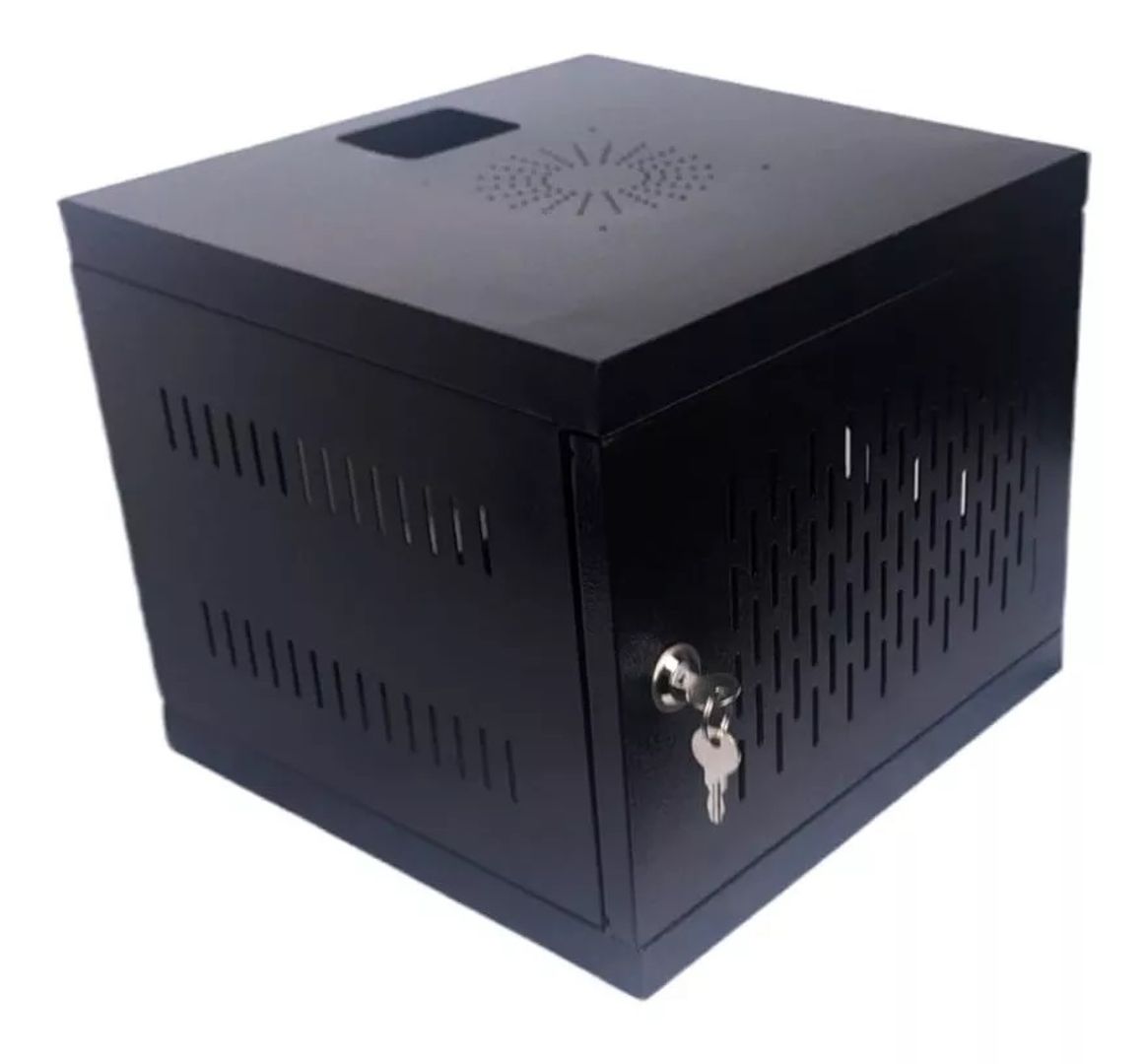 Gabinete Rack metálico cubo 33x33x29 cms