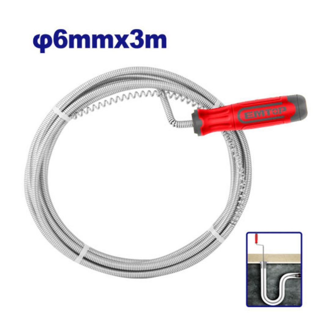 EMTOP SONDA PARA DESTAPAR CAÑERIA 3MTSx6MM SUPER EMTOP