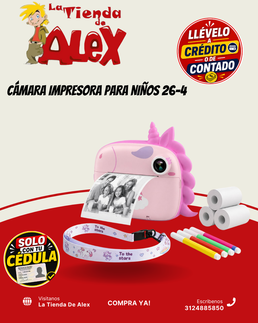 CÁMARA IMPRESORA PARA NIÑOS 26-4