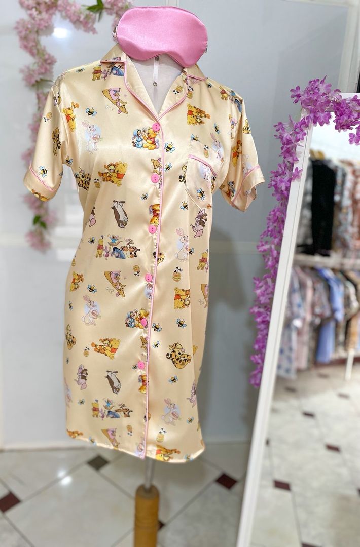 Camisón "Winnie Pooh" / Seda