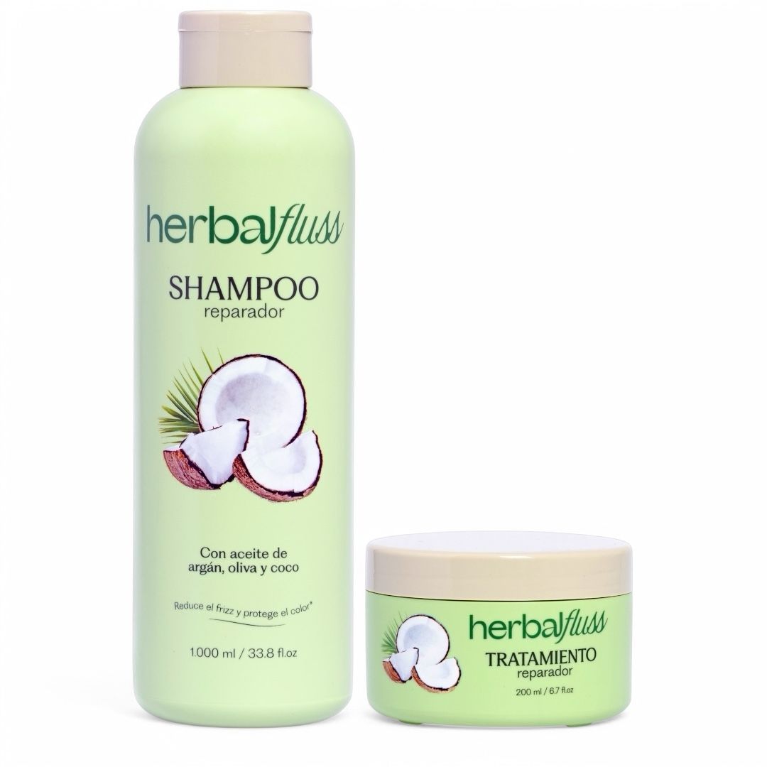 Combo Shampoo Sin Sal 1000ml Y Tratamiento Reparador 200ml