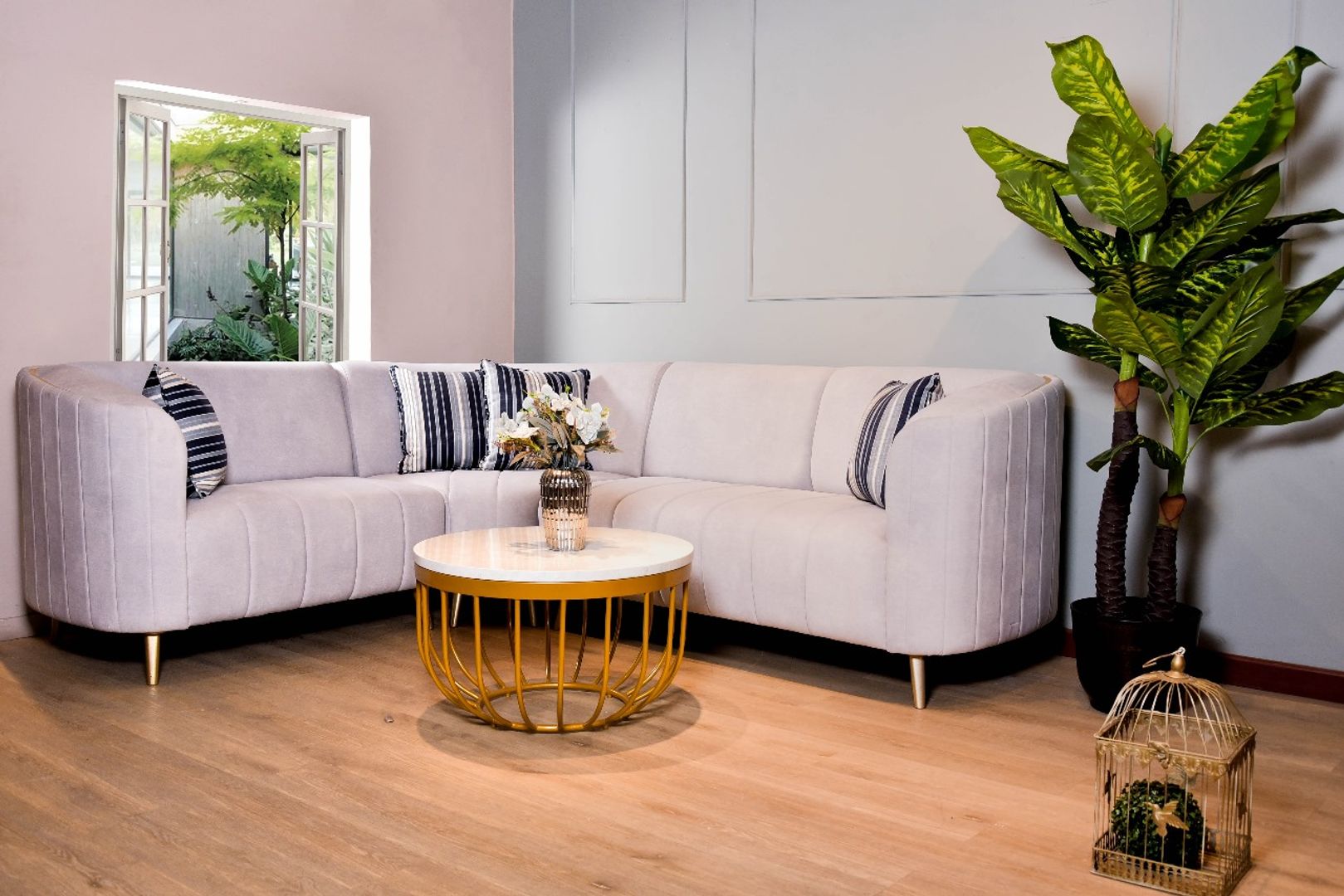 SALA ELE RUBY TAPIZ PLATA