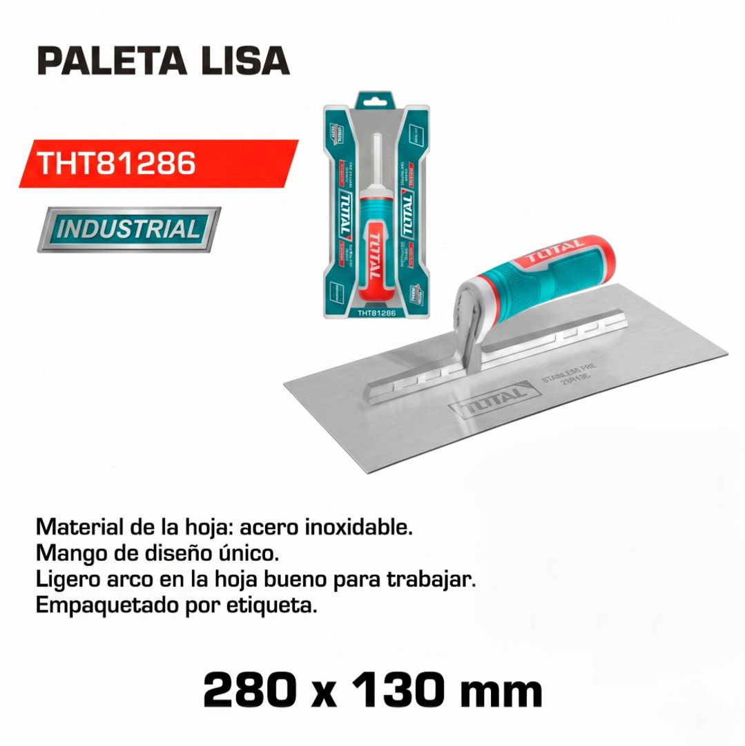 LLANA LISA 280X130MM METALICA