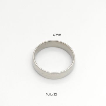 Imagen del producto ARGOLLA LISA ACERO PLATEADO 6MM