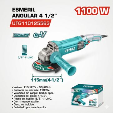 Imagen del producto ESMERIL ANGULAR 4-1/2 1100W 110V -120V 12000 RPM