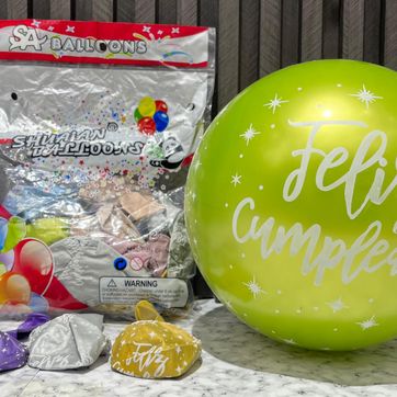 Imagen del producto GLOBO  CROMADO FELIZ CUMPLEAÑOS MULTICOLOR 