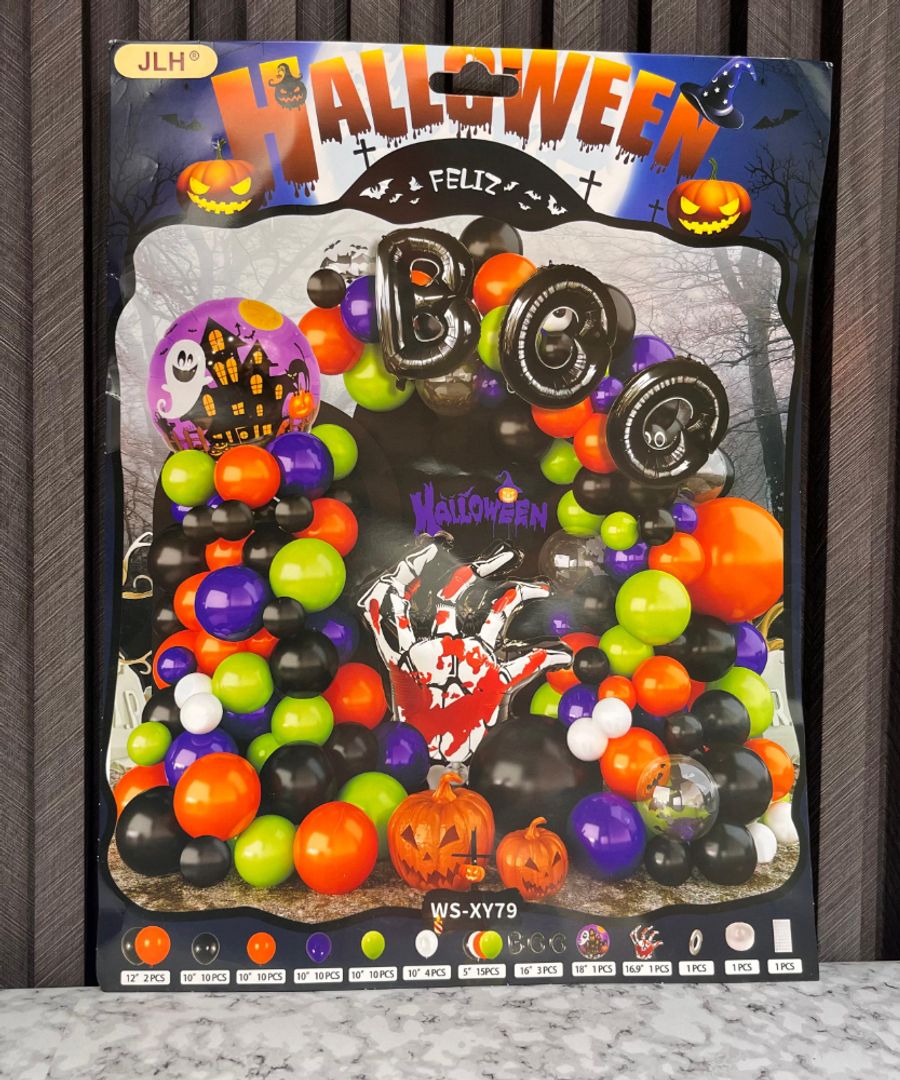 ARCO DE GLOBOS HALLOWEEN