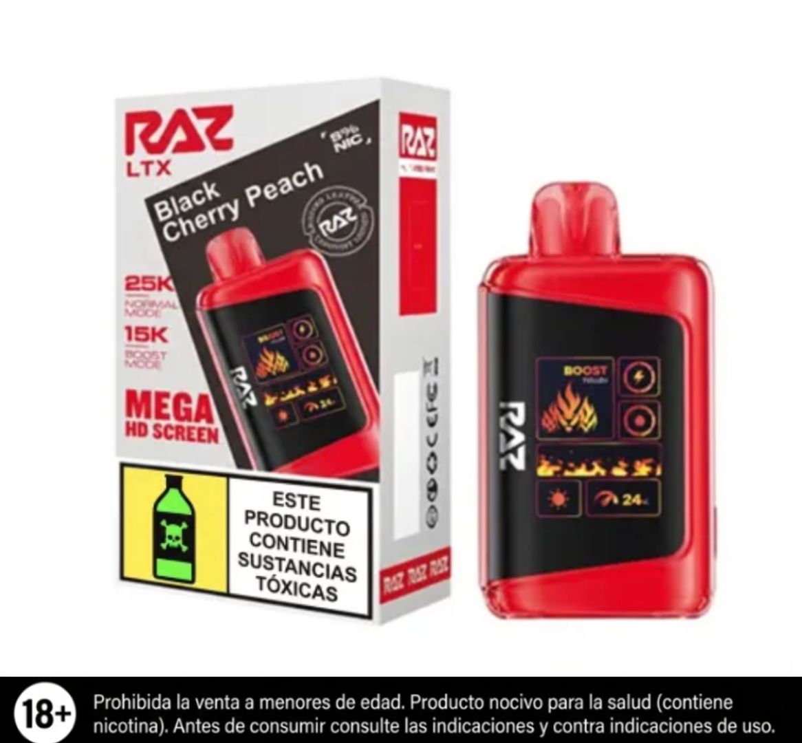 Raz Black Cherry Peach 25.000 Puffs