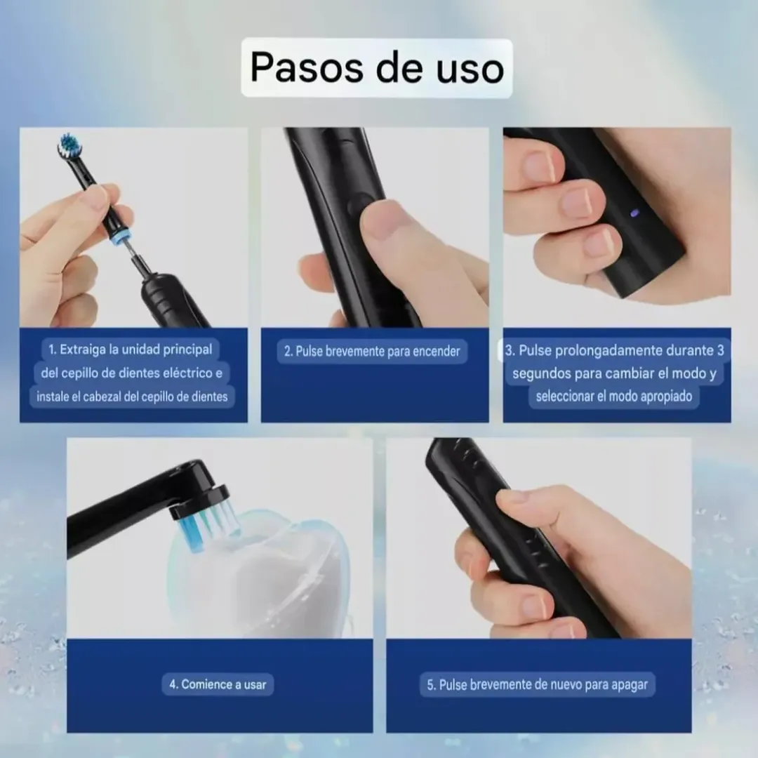 CEPILLO DENTAL ELECTRICO RECARGABLE 4 CABEZALES P1-ONE