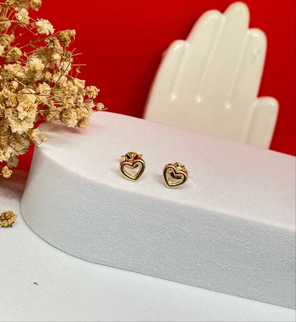 Topos corazon lisos 6mm silueta