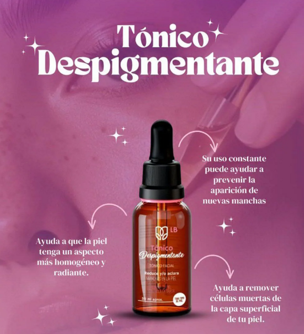 TONICO DESPIGMENTANTE 30ML TRATAMIENTOS LB