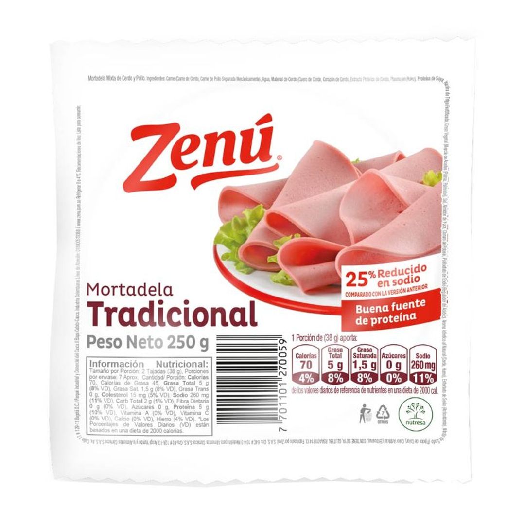 MORTADELA ZENU*250G