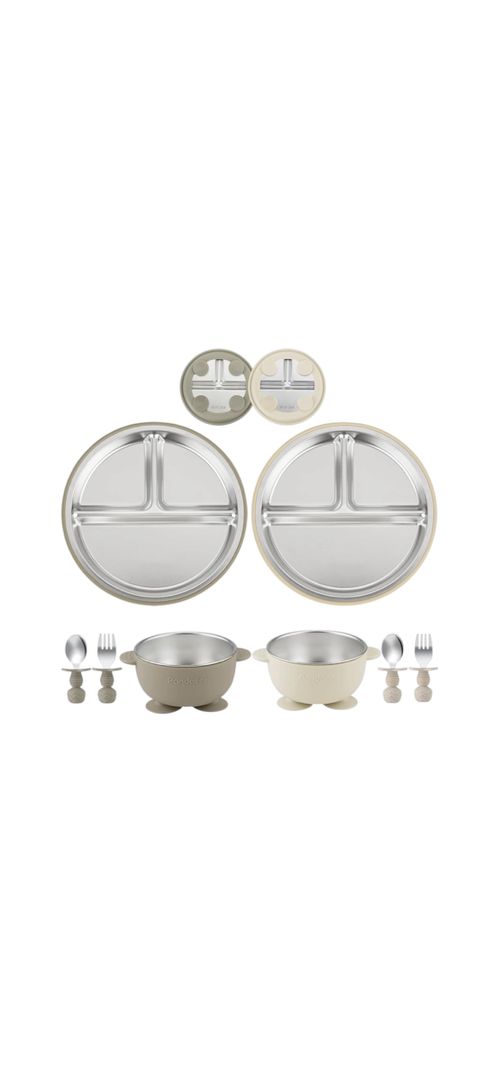 SET DE 8 PIEZAS DE PLATOS PARA BEBÉ 