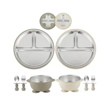 Imagen del producto SET DE 8 PIEZAS DE PLATOS PARA BEBÉ 