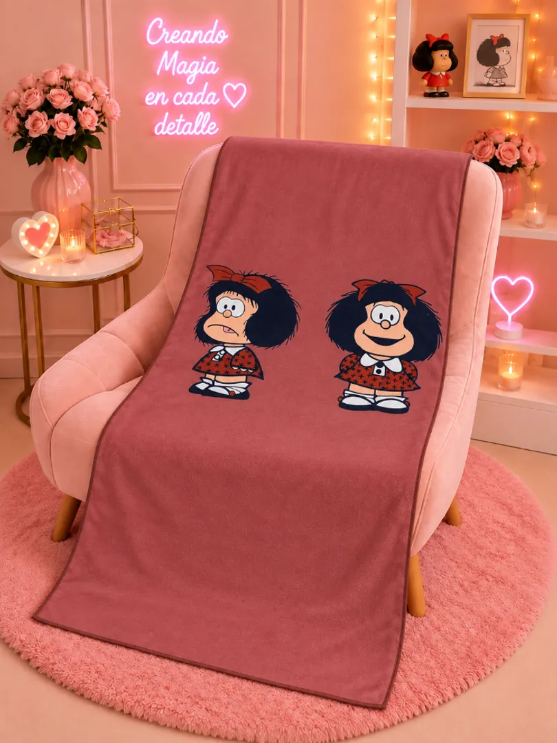 Toallas grandes microfibra mafalda