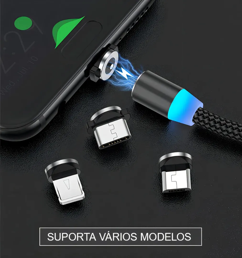 CABLE MAGNETO SKY DOLPHIN 2.4A UNIVERSAL 3 EN 1