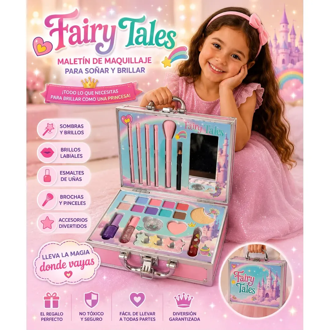 MALETIN DE MAQUILLAJE INFANTIL CON ACCESORIOS FAIRY