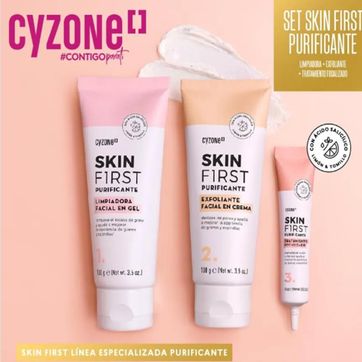 Imagen del producto SET LINEA PURIFICANTE DE SKIN FIRST: ADIÓS GRANITOS Y ESPINILLAS, CON ÁCIDO SALICÍLICO E INGREDIENTES NATURALES