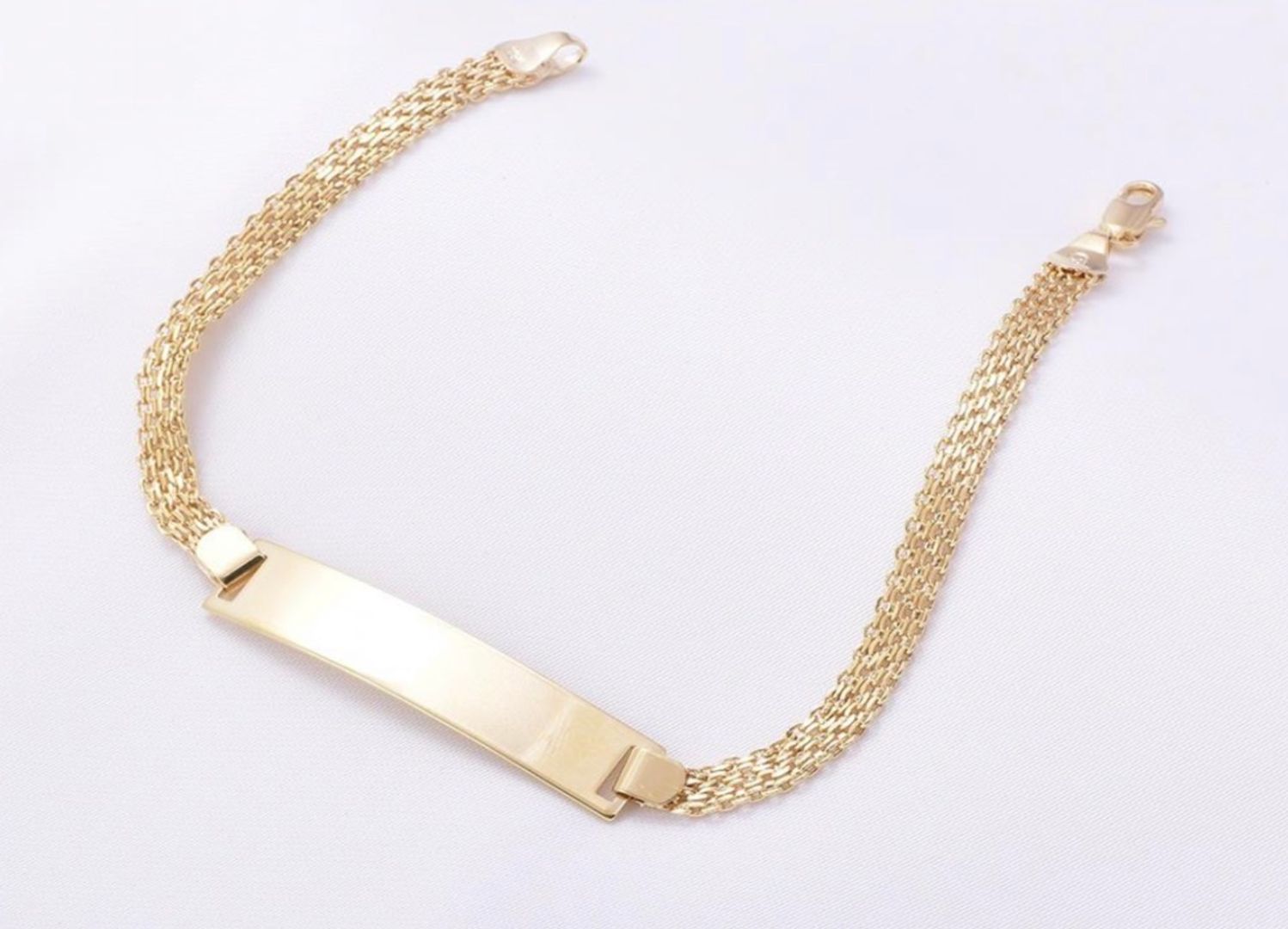 Pulsera placa personalizada hombre 20cm
