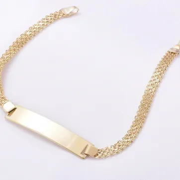 Imagen del producto Pulsera placa personalizada hombre 20cm