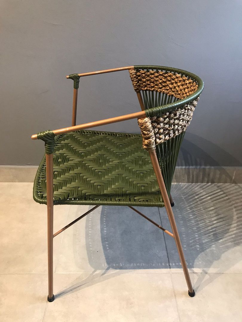 SILLA ÁGATA CON TEJIDO NATURAL